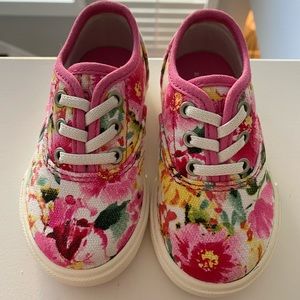 Polo Baby Girl Floral Shoes Size 5